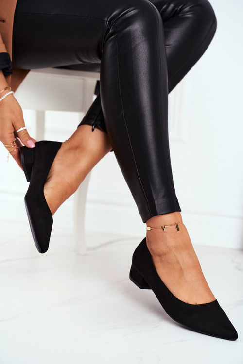 Замшеві балетки Black Elivia