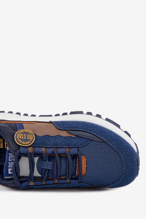 Чоловіче Спортивне Взуття Sneakers Big Star RR174279 HI-POLY SYSTEM Темно-синє