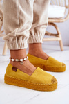 Сліпони замшеві еспадрільї жовті Lesley