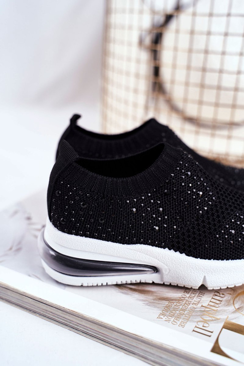 Взуття дитяче з цирконами Чорна Linda