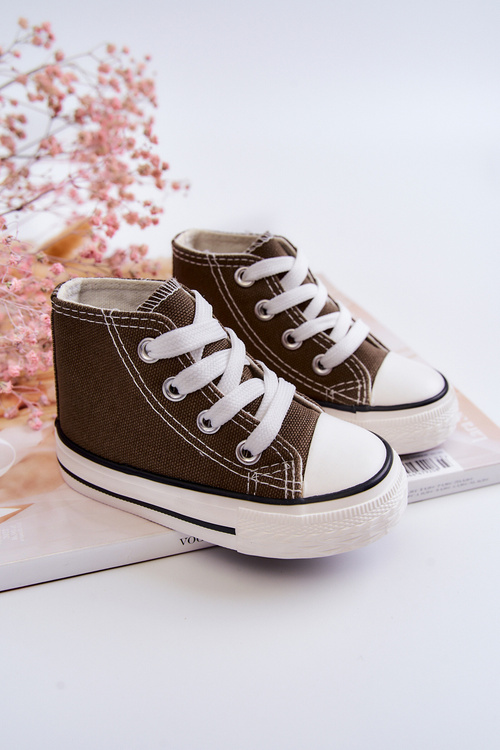 Дитячі високі кросівки хакі Filemon