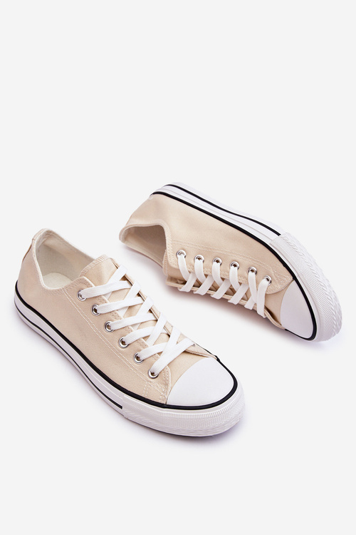 Класичні низькі жіночі кросівки світло-бежеві Vegas