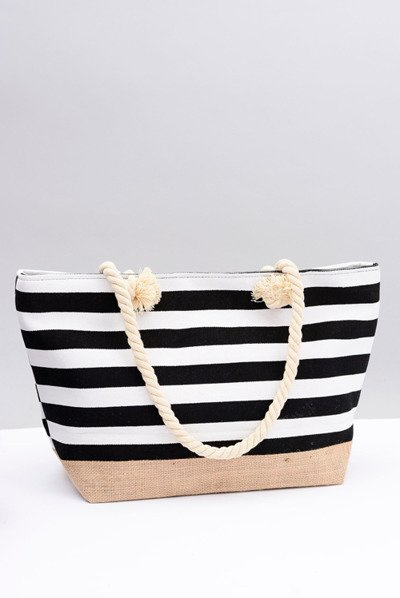 Жіноча чорна темно-синя пляжна сумочка