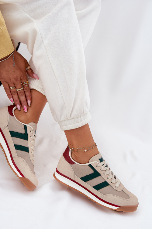 Низькі Кросівки Жіночі Темно-бежеві Rulaana