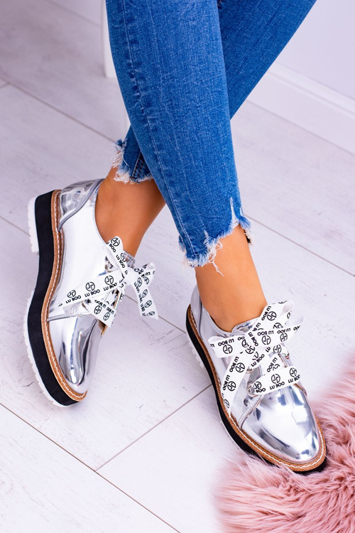 Жіночі напівчоботи Moonlight із дзеркальним сріблом Lu Boo