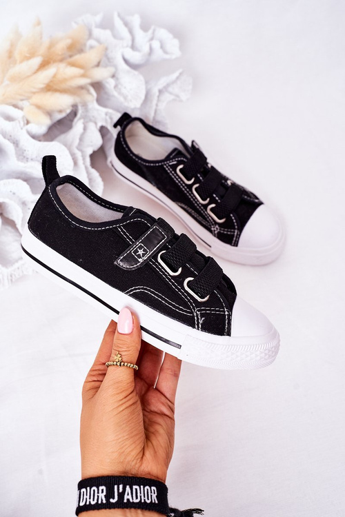 Дитячі кросівки на липучці Чорні Месники