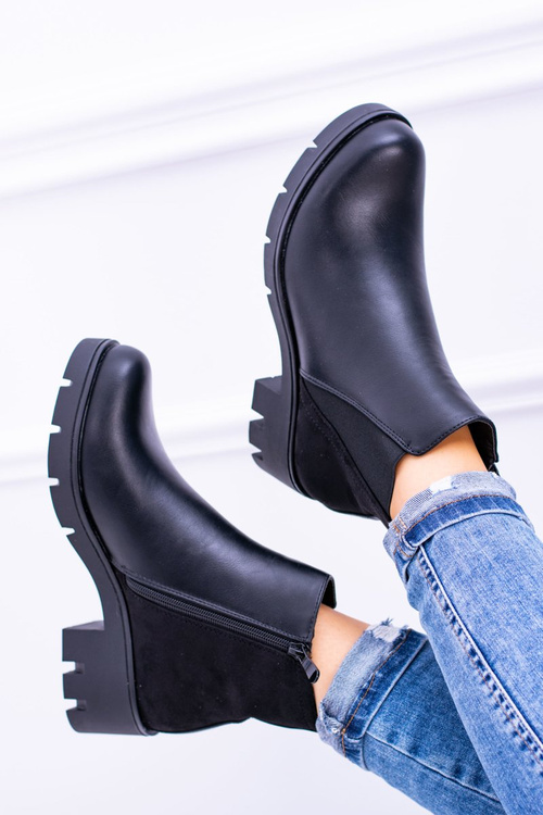 Чорні плоскі черевики Murcio