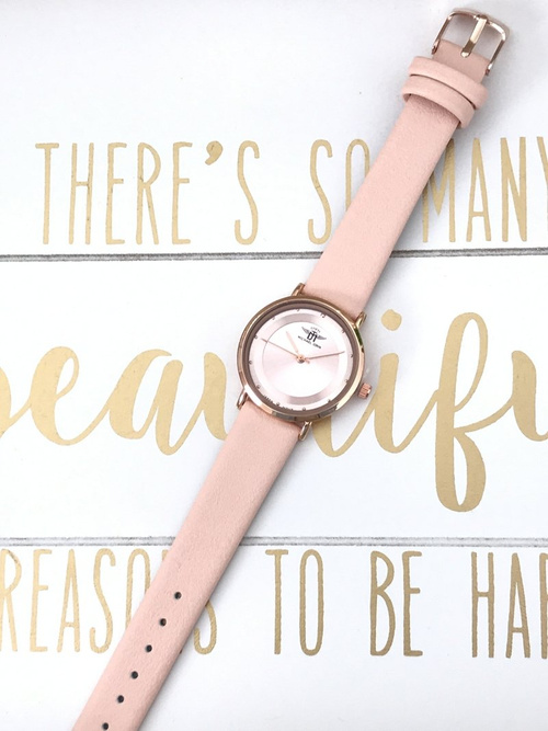 Жіночий годинник Michael John Paule Pink