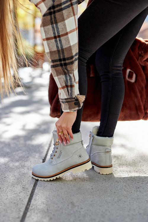 Жіночі лісоловці з утеплювачем світло-сірі Tiempo