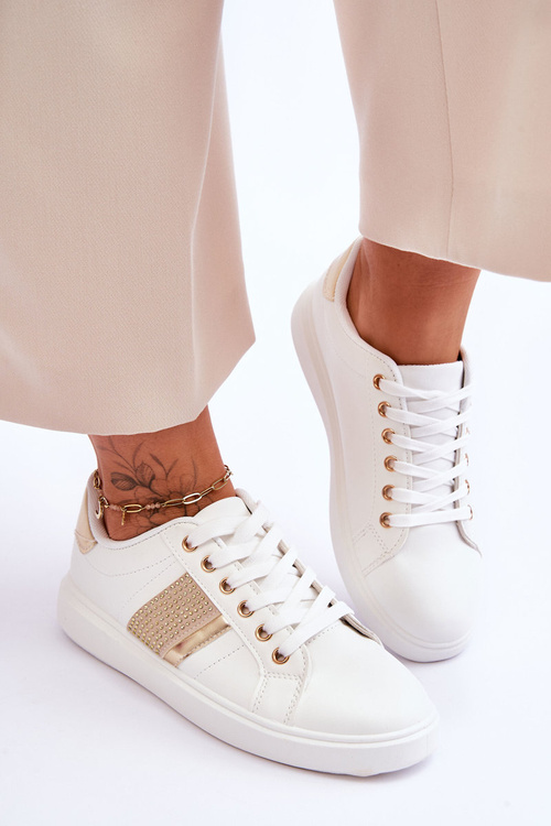 Жіноче спортивне взуття з форсунками Axelle білого золота