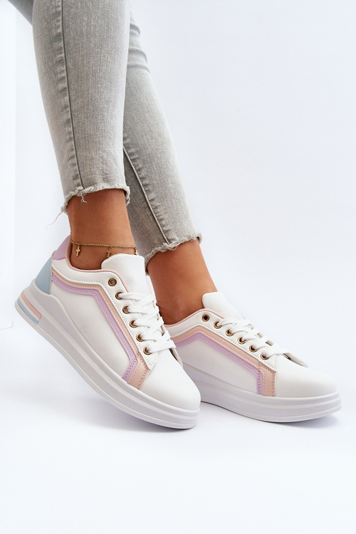 Жіночі кросівки з рожевими паєтками Elnami