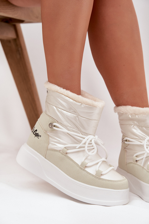 Жіночі снігові черевики На платформі Lee Cooper LCJ 25 03 3815 Білі