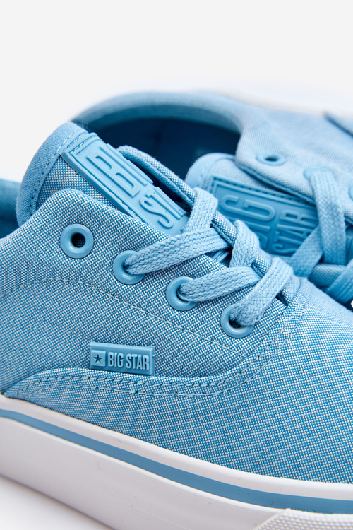 Тканинні кросівки на платформі Big Star LL274146 Світло-блакитні