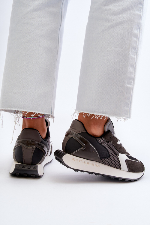 Жіночі кросівки на платформі з системою Memory Foam Big Star NN274683 Чорні