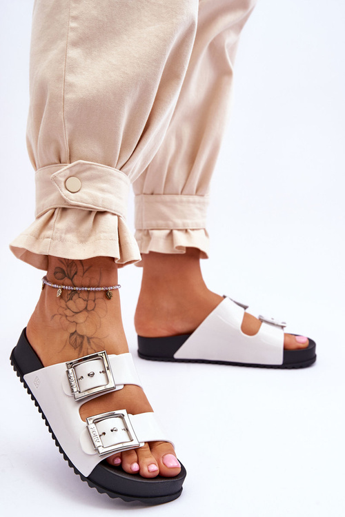 Жіночі босоніжки однотонні ZAXY HH285159 Білі