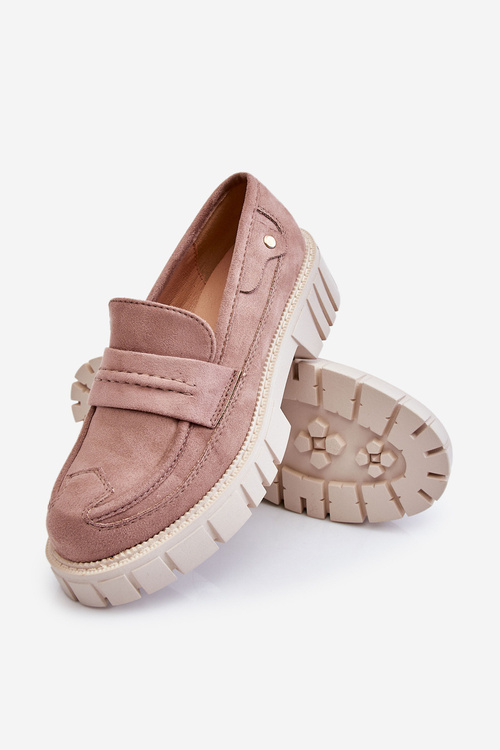 Жіночі замшеві туфлі світло-коричневого кольору Fiorell