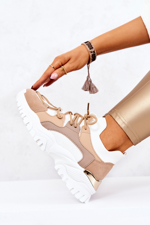 Спортивні кросівки Socks Beige and White Colleen
