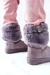 Жіночі зимові черевики Big Star II274128 сірі