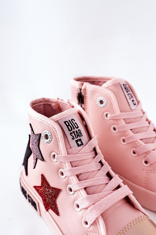 Дитячі високі кросівки на блискавці BIG STAR II374030 Рожеві