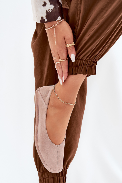 Замшеві Балетні Туфлі Жіночі Big Star RR274081 Рожеві