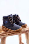 Дитячі теплі черевики Trappers Navy Blue Walter