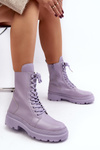 Жіночі робочі черевики Екошкіра Іран фіолетового кольору