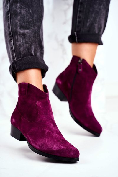 Чоботи жіночі на підборах Maciejka Leather VIolet 04289-05