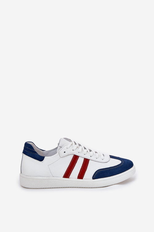 Zazoo N1068 Шкіряні Низькі Кросівки Жіночі Біло-Морські