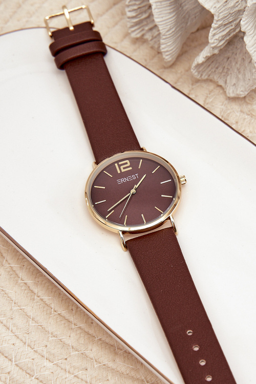 Жіночий годинник Ernest Dark Brown Sandmill