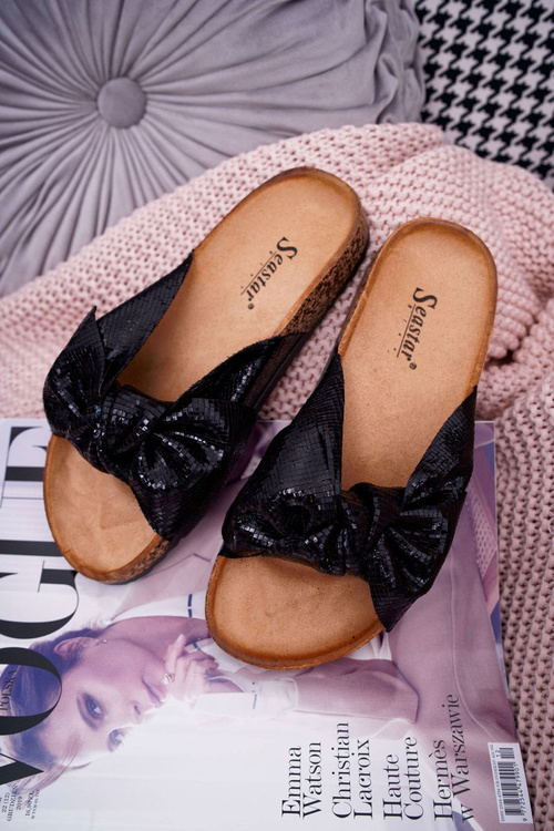 Коркові шльопанці з кольором Enchain Black Metallics