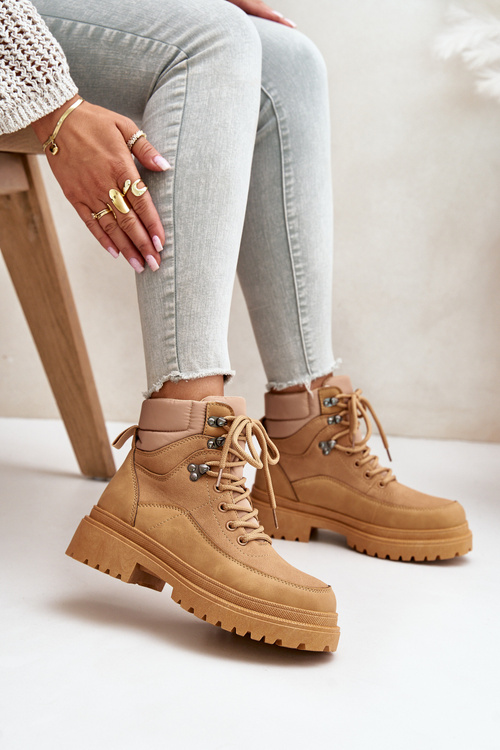 Жіночі ботильйони на шнурівці Camel Rabaria