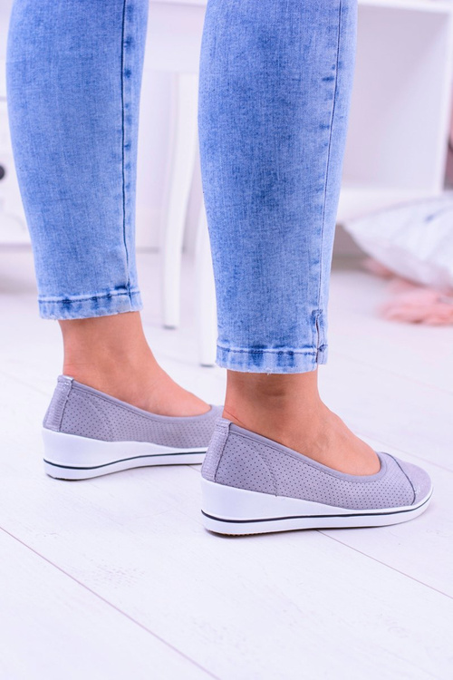 Тканинні сірі тапочки Ballerina Ballerina Against