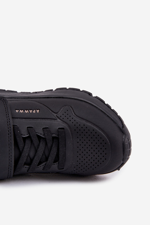 Дитячі Легкі Спортивні Черевики На Платформі Чорні Mirivia