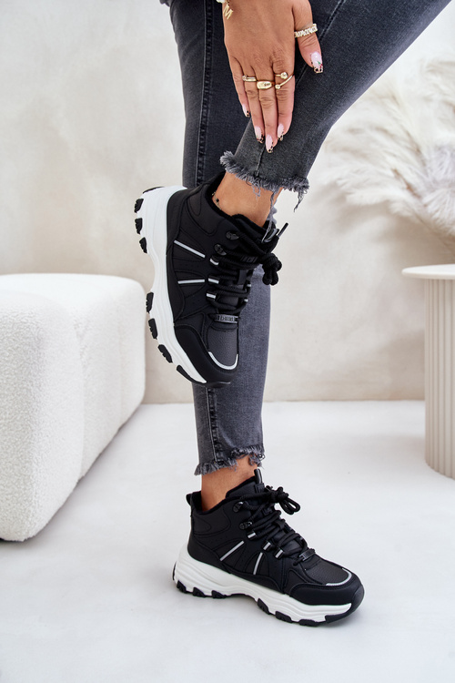 Теплі жіночі кросівки Big Star OO274A160 Чорні