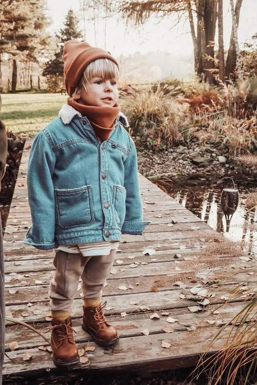 Чоботи дитячі теплі коричневі Moa