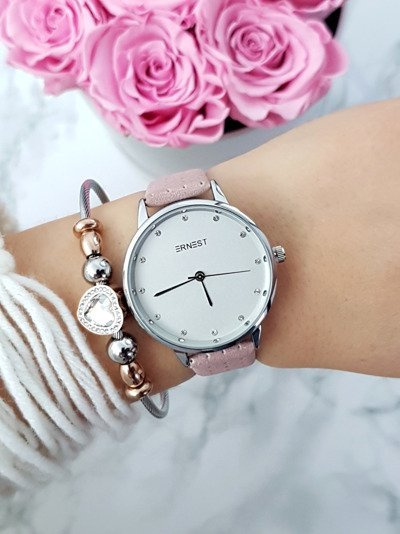 Жіночий годинник Ernest Ethienne Powder Pink