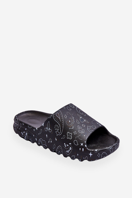 Модні жіночі тапочки на масивній платформі Black Lorette