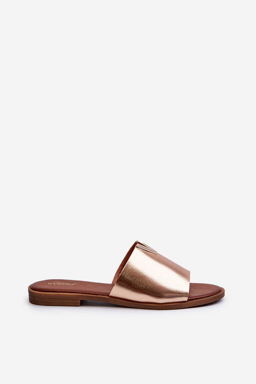 Жіночі босоніжки на плоскій підошві з екошкіри Golden Maliha