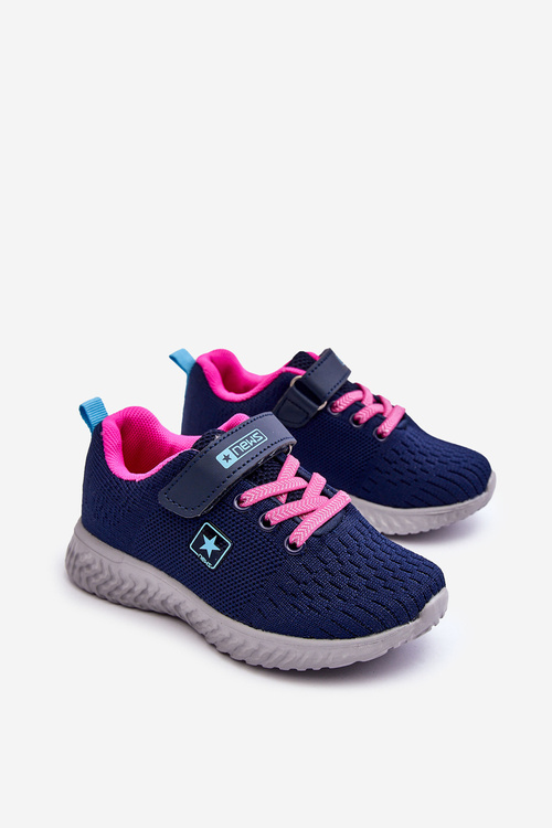 Дитяче спортивне взуття на липучці Navy Blue Brego
