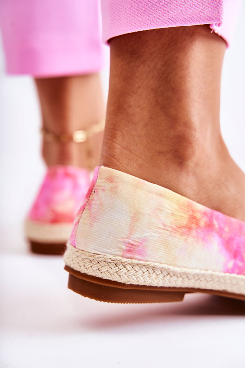 Жіночі сліпони еспадрільї рожево-жовті Santana