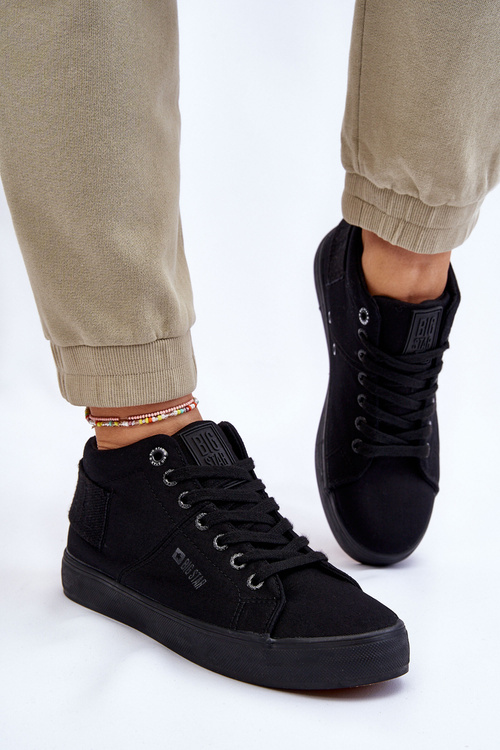 Жіночі класичні високі кросівки Big Star LL274001 Чорні