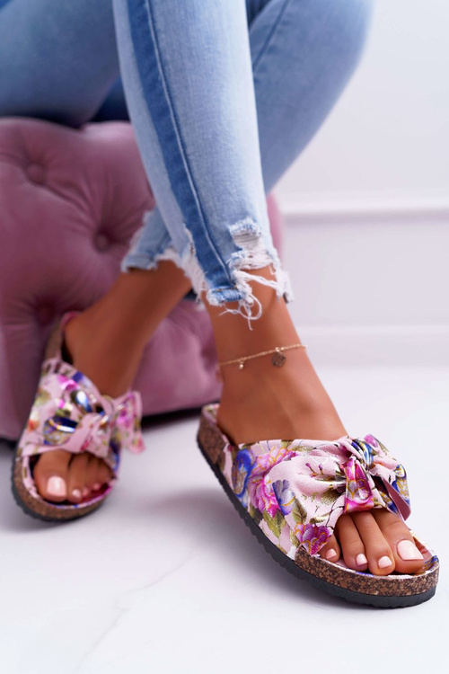 Шльопанці з пробковою підкладкою, рожеві Wendy Blossoms