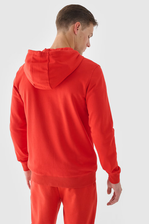 Чоловічий спортивний костюм худі на блискавці червоний 4FWMM00TSWSM1466-60S