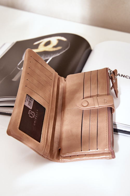 Гаманець Жіночий З Еко Шкіри Темно-бежевий Irinda