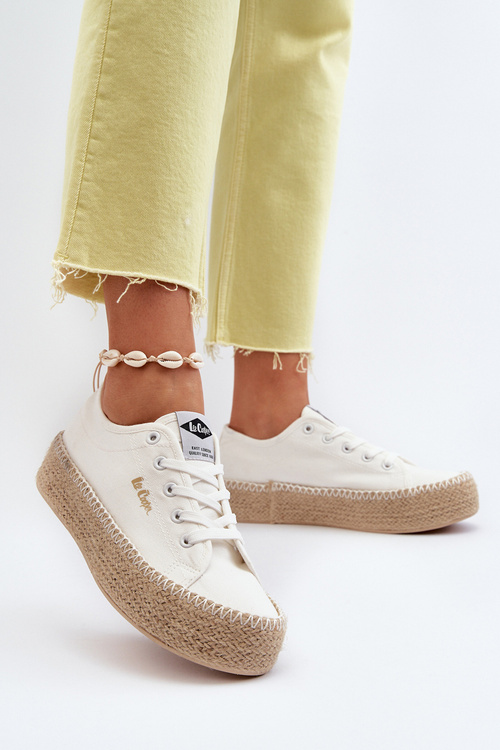 Кросівки з косою Lee Cooper LCW-24-44-2410 Білі