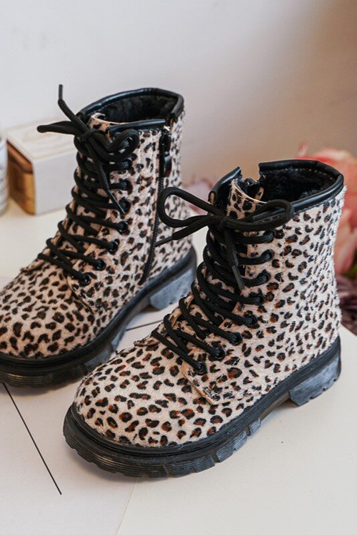 Чоботи дитячі утеплені на блискавці бежеві Goopy