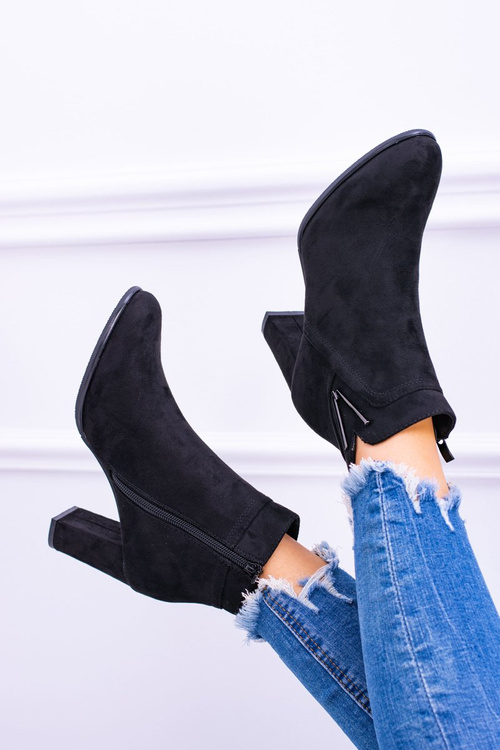 Чорні чоботи на шпильці Sergio Leone, замшеві Valentia