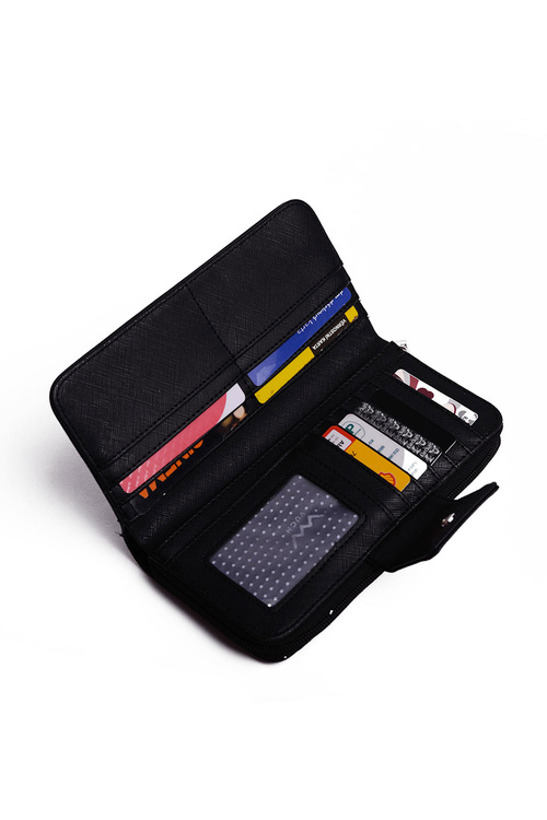 Великий жіночий гаманець на блискавці Black Huntress