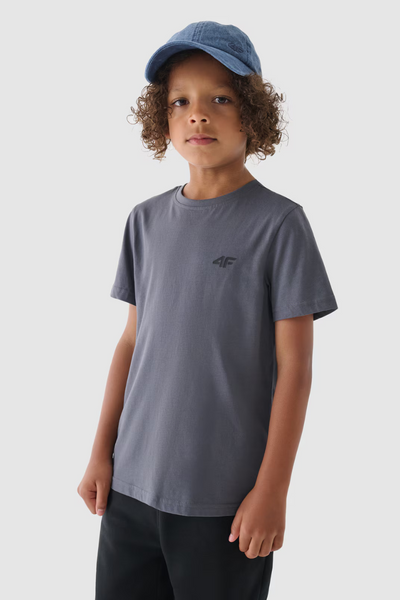 Футболка для хлопчиків Smooth Cotton Grey 4F 4FJWMM00TTSHM1626-25S