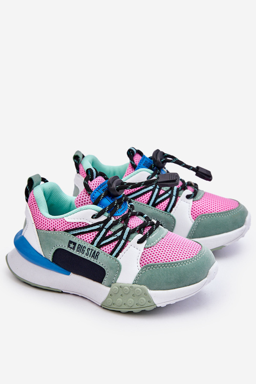 Дитяче спортивне взуття Memory Foam System Big Star LL374219 Pink-Green